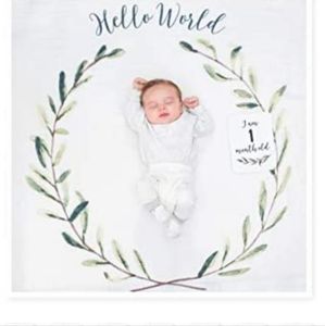 Baby's first year - blanket & card set